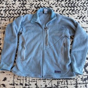 Patagonia R2 Light Blue Women’s Large Zip Up Jacket